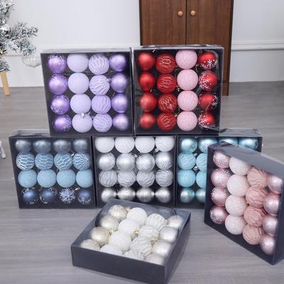 Luxury Snowflake Pattern Christmas Ball Gift Box - Multicolor Tree Ornaments