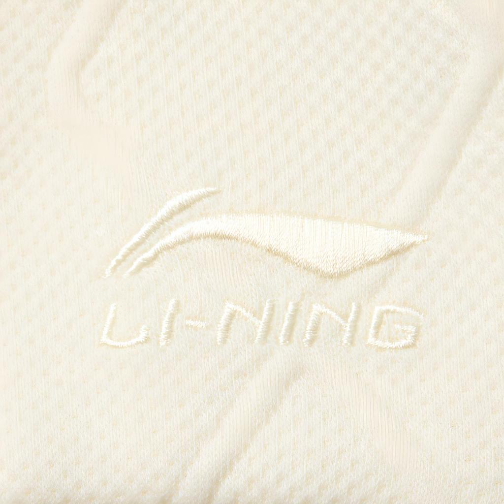 Li Ning Daily Prosperity Series CNY Zodiac Year Casual Simple Solid Color Stand Collar Pullover Sweatshirt Women Sweatshirt Off-White AWDV188-5