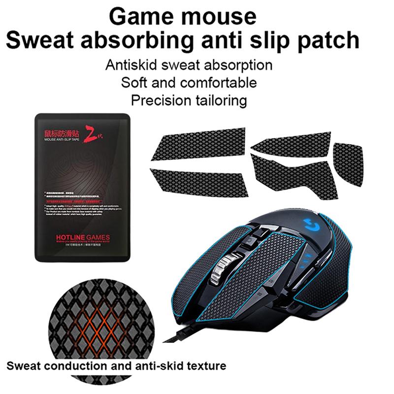 Páska na grip myši Skate Ručně vyrobená Nálepka Protiskluzová Saje Pot Pro Logitech G502