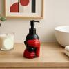 200ml Dispensing Bottle, Smooth Foaming Artistic Black Red Design Soap Bottle, Large Capacity Soap Dispenser for Bathroom Decor