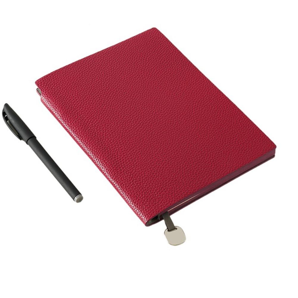 

Кожаный блокнот формата А5 Толстый студенческий дневник Тетради по предметам Книга выдержек Офис красный