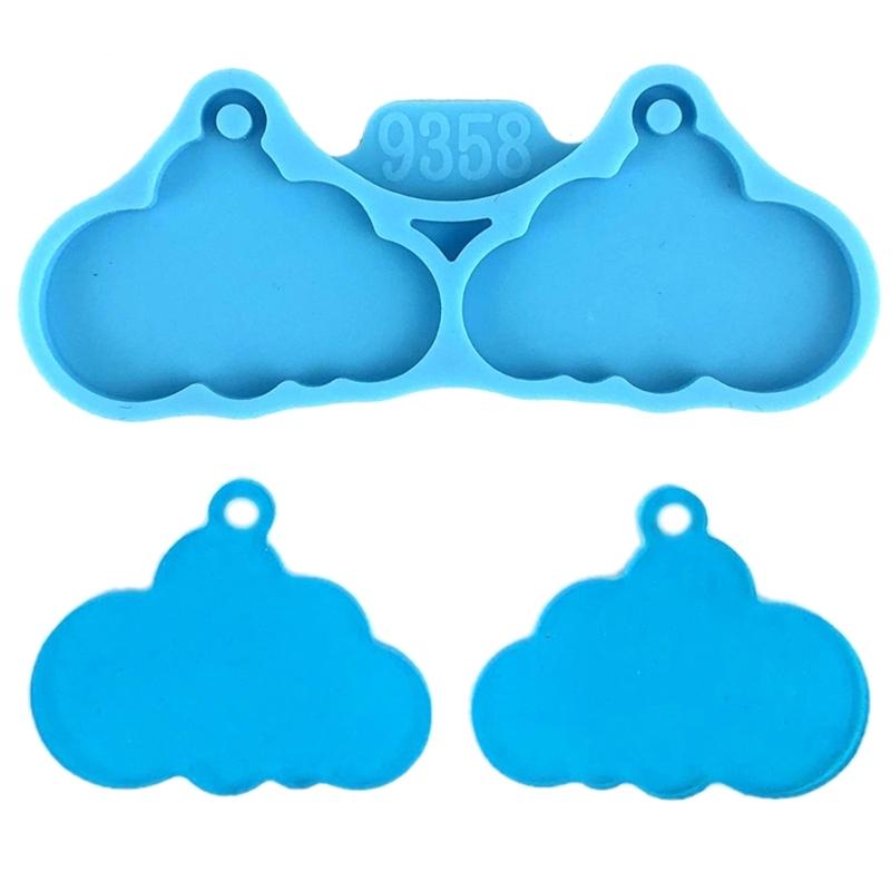 Fishbowl Clouds Necklace Mold Silicone Pendant Mold Earring Ornament Epoxy Resin Casting Jewelry Making Diy Crafts
