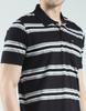 MONTE CARLO Men's Regular Fit Striped Half Sleeve Polo T-Shirt