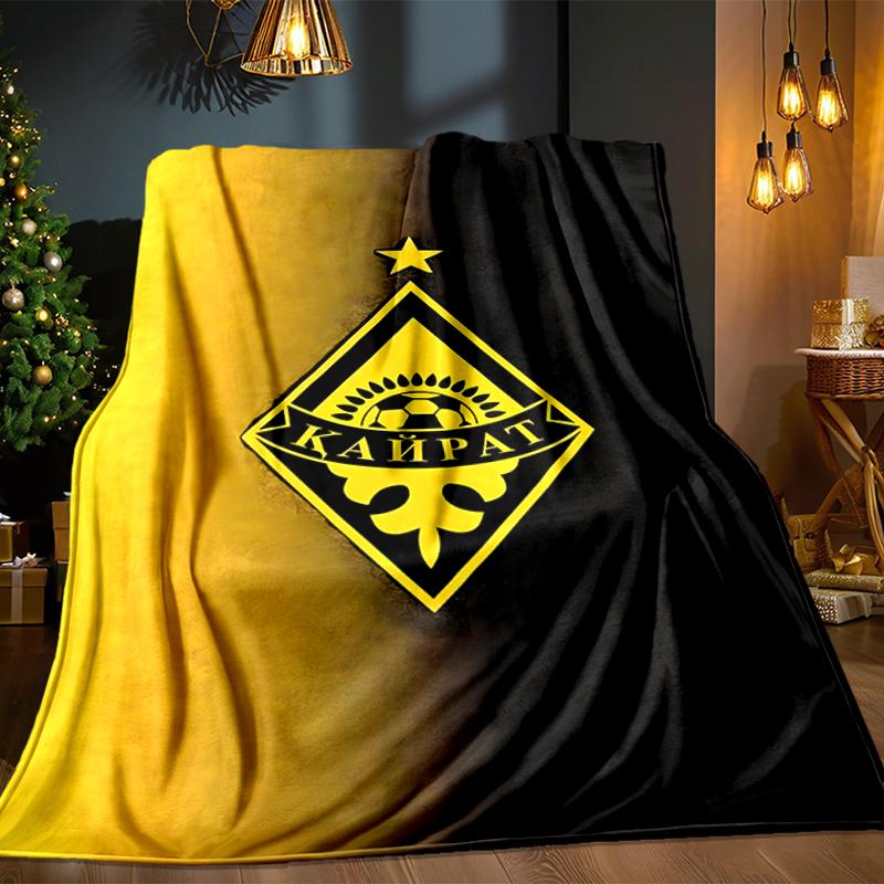 Yellow Black Kairat Blanket Lightweight Ideal Bedding Blanket Perfect for Travel, Camping, Living Rooms, Offices, Sofas, Fan Christmas gift