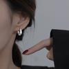 Minimalist Luxury Small Circle Earrings for Women Unique Design Sleep Friendly Hoop Earrings for Autumn Winter