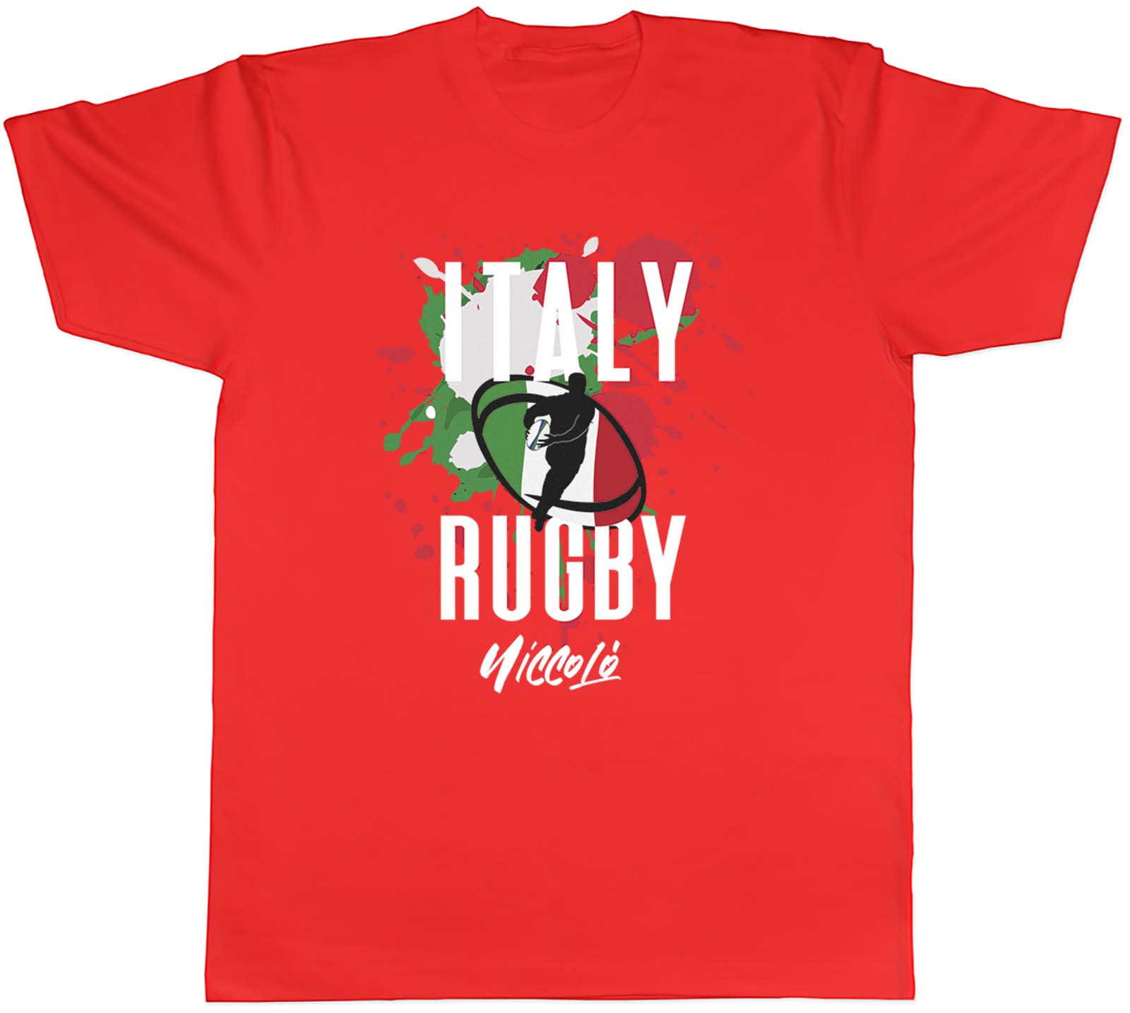 Personalised Italy Rugby TShirt Unisexs Supporters 6 Nations Union Unisex Tee S