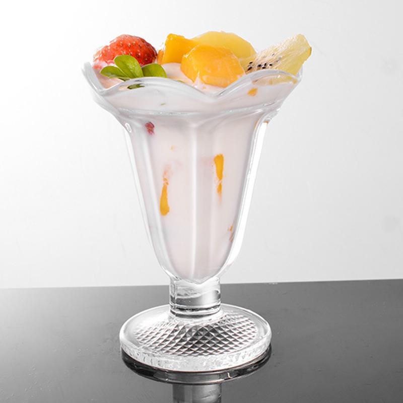 

205 мл Бокал для коктейля Десертная чаша Простой бокал Чаша для мороженого Кружка для холодных блюд Бокал для вина Бокалы для сока с цветочным краем Чашки для напитков Foam box pack