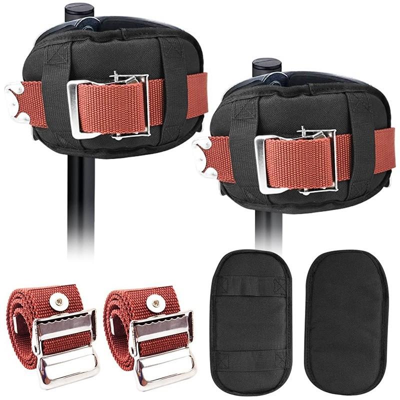 2 Packs Drywall Stilt Replacement Parts, Comfort Stilt Pads Protective Padded Leg Bands for Drywall, Nylon Adjustable Stilt Leg Straps