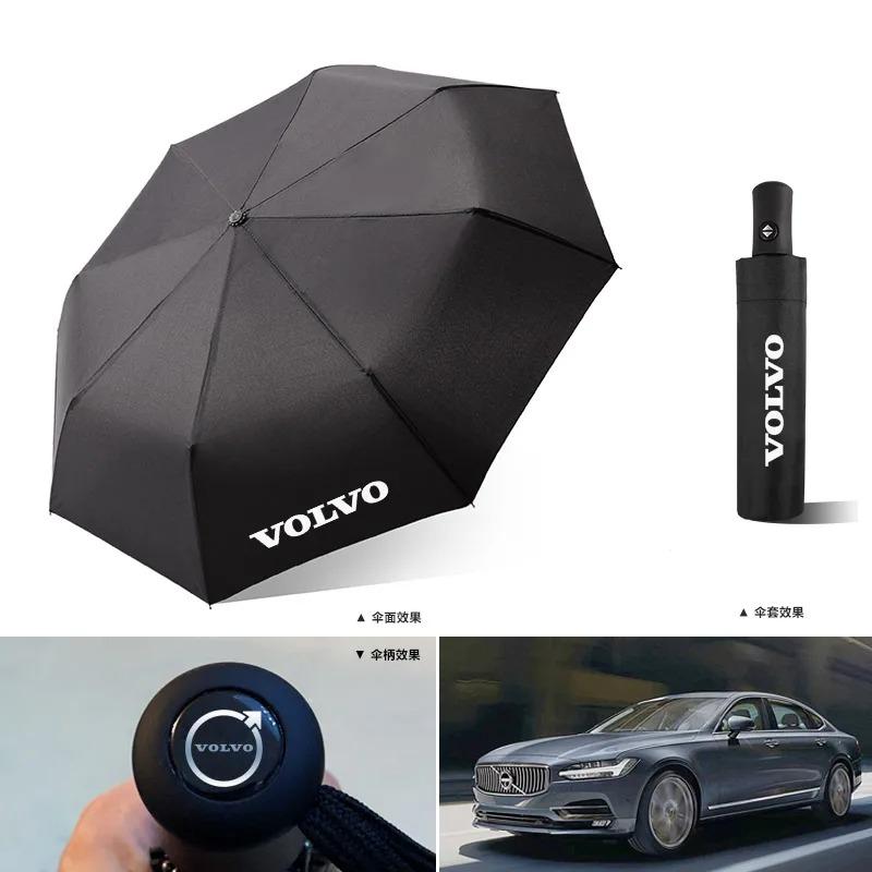 Portable Car Logo Umbrella Auto Folding Sunshade Windshield Umbrella For Volvo RDESIGN XC60 XC90 S60 S80 S60L V40 V60 AWD V70 T6
