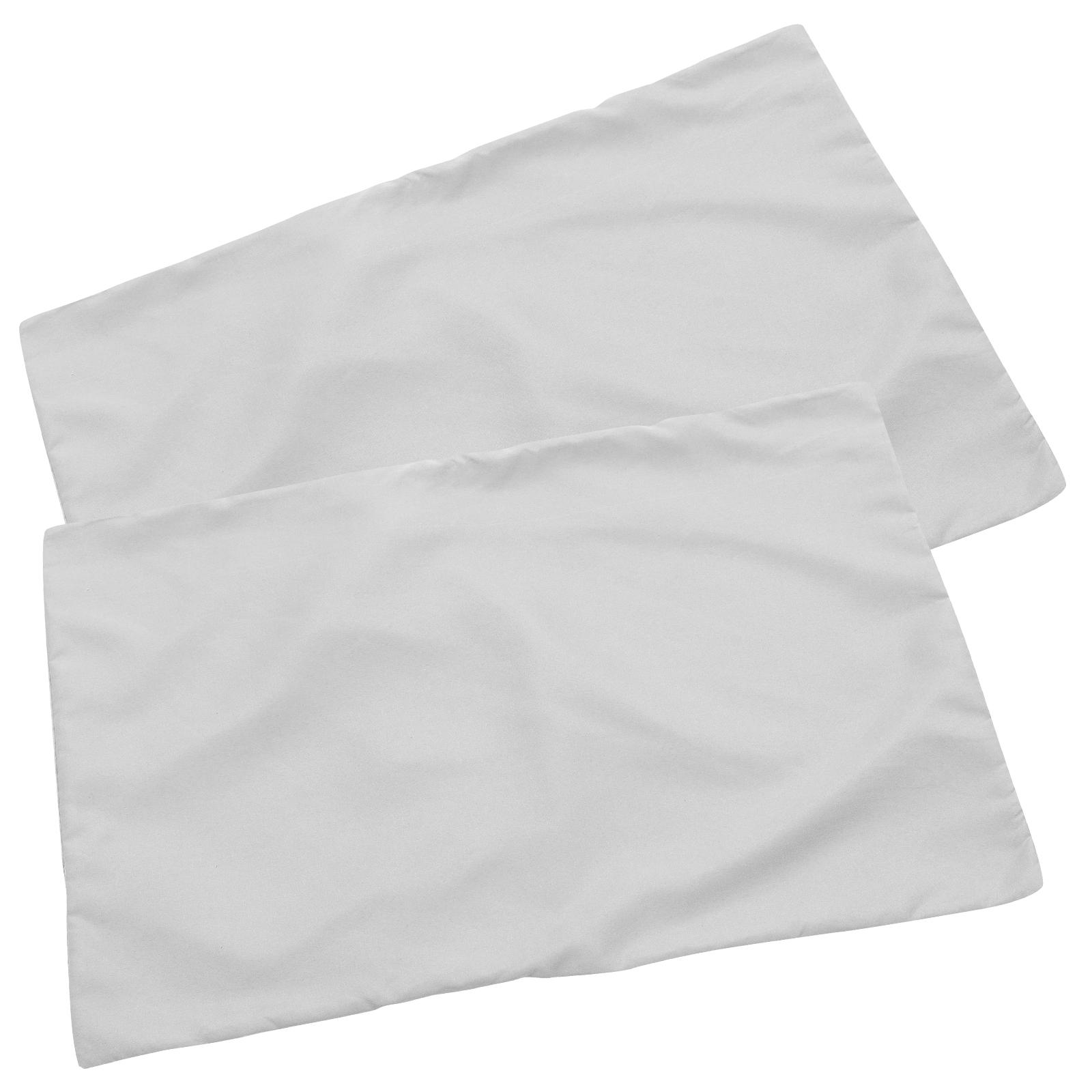 

2 Pcs Microfiber Carded Pillow Travel Envelope Solid Color Children s Cases Pack Gray Pillowcases Covers Size Polyester Baby 49x36cm серый