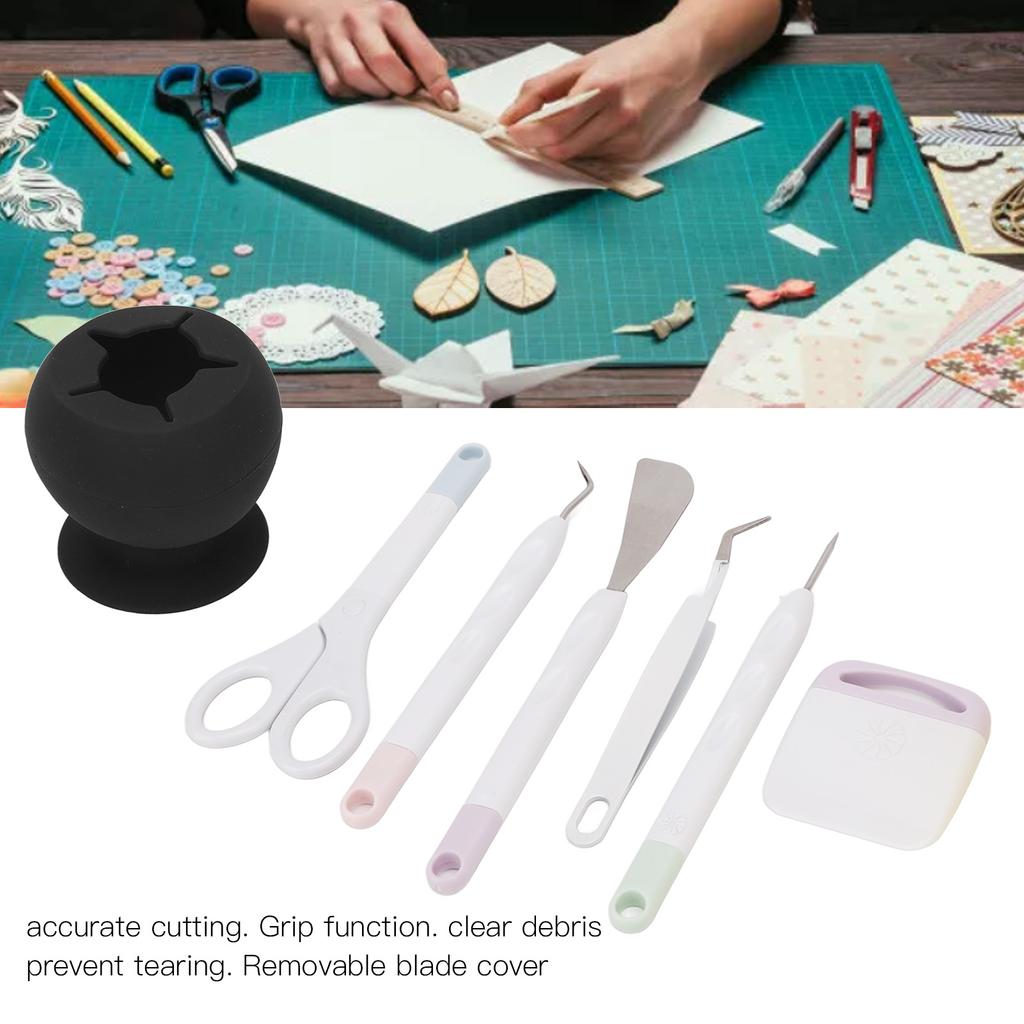 7PCS Weeding Tools Set Craft Weeding Tools Set Handcrafted Craft Tools for Paper Cutting Engraving Scrapbook