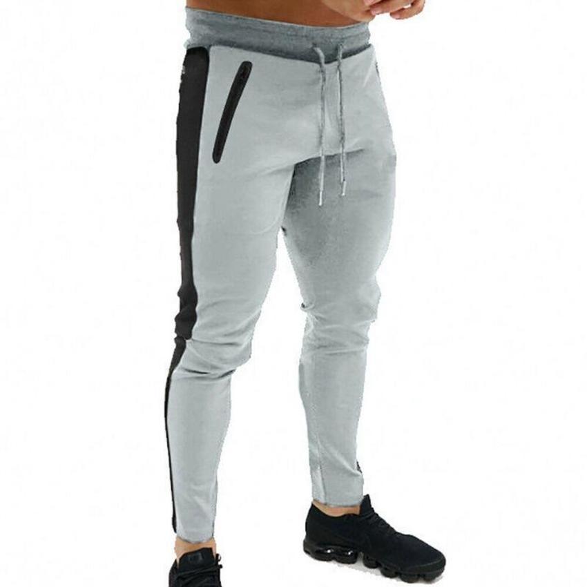 Męskie spodnie z elastyczną opaską Slim Fit Spodnie dresowe z polaru Casual Skinny Dresy