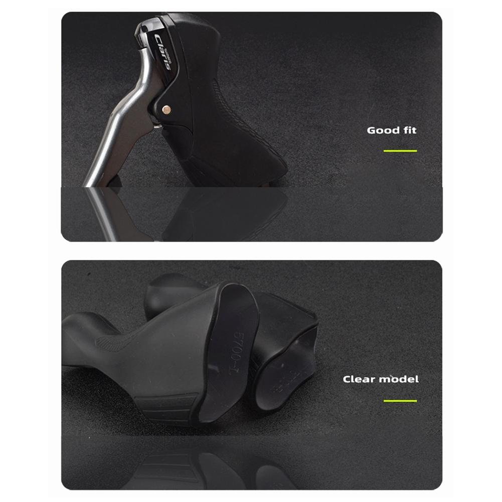 Hebelabdeckungen Bequeme Rennradschalthebel Schutzhauben Fahrrad Brems-Schalthebelabdeckung für SHIMANO ST-4700 ST-5800 ST-6800