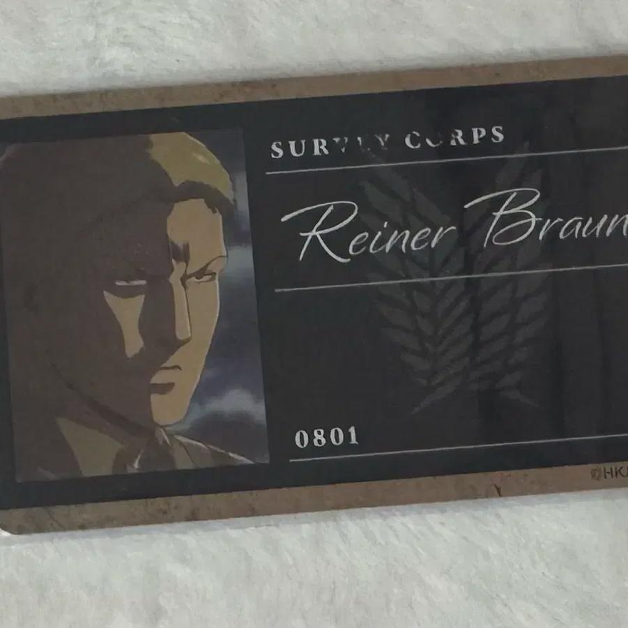 

Attack On Titan Liner Brown Profile Card