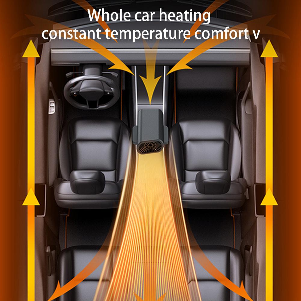 12V 200W Electric Car Heater Electric Cooling Heating Fan Portable Demister Defroster Dryer Windshield Defogging Accessroies