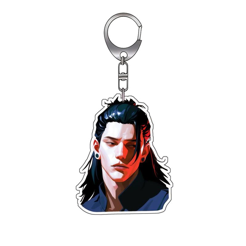 Anime Acrylic Keychain for Jjk Ryomen Sukuna Satoru Gojo Suguru Geto Different Styles Self-Made Acrylic Key Buckle Bag Pendant