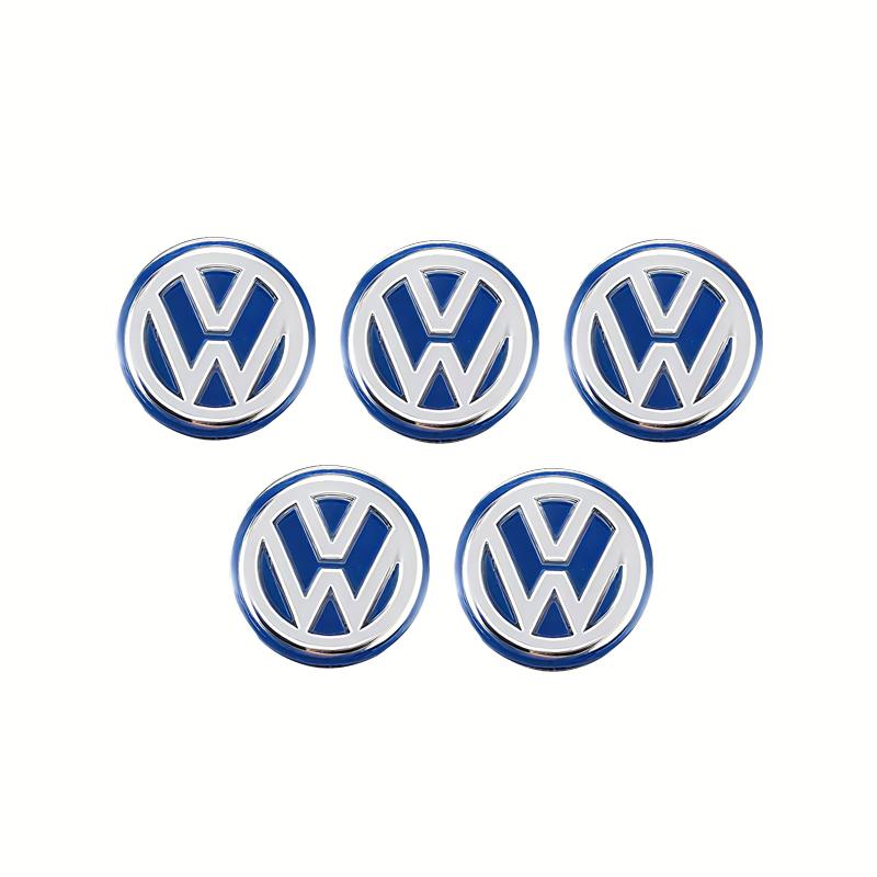 Car Sticker Hub Caps 5/10Pcs 14mm Car Key Emblem Stickers Auto Control Key Logo Decals For Volkswagen VW Golf Tiguan Jetta Trans