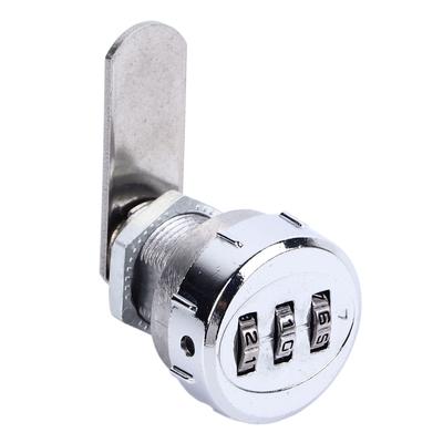Combination Cabinet Cam Lock Mini 3 Digit Password Mechanical Cabinet Lock for Drawer Mailbox Office L20