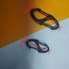 Zinc Alloy Double-Headed Keyring with Black S-Shaped Climbing Buckle and Hook