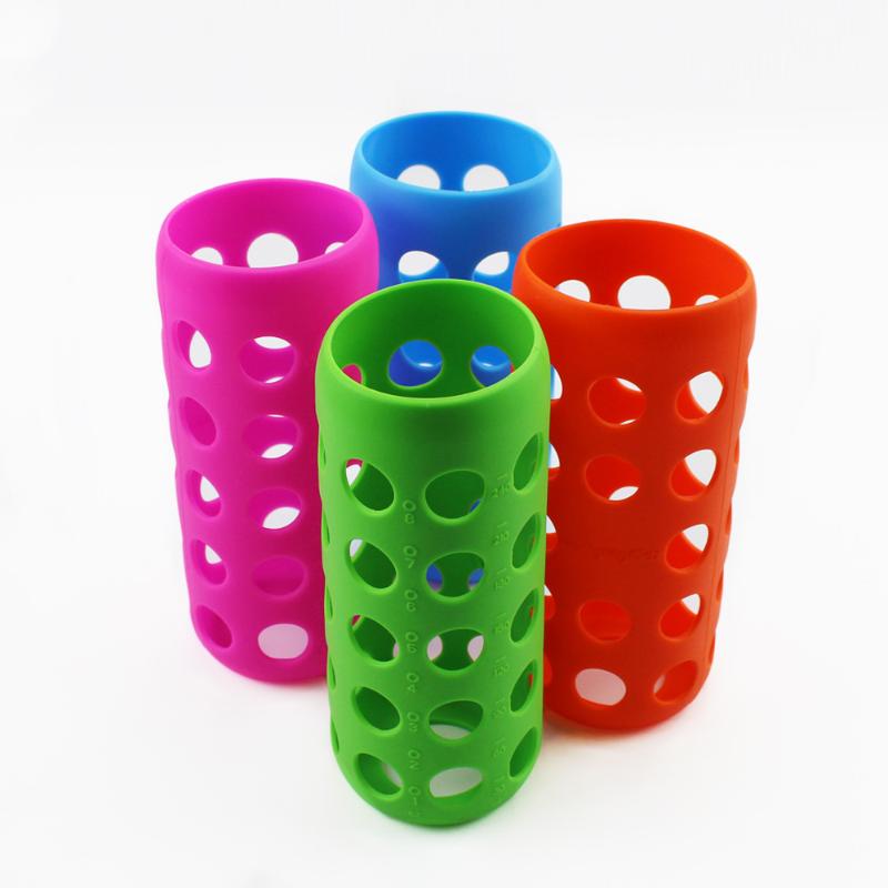 Silicone Sleeve For Glass Baby Bottle Protective Silicone Bottle Cover For Milk Bottle 5.5-6Cm Dia Water Bottle Silicone Sleeve