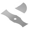 Arc Lawn Mower Blade White Steel Weeder Blade Grass Trimmer Accessories Parts with Sawtooth