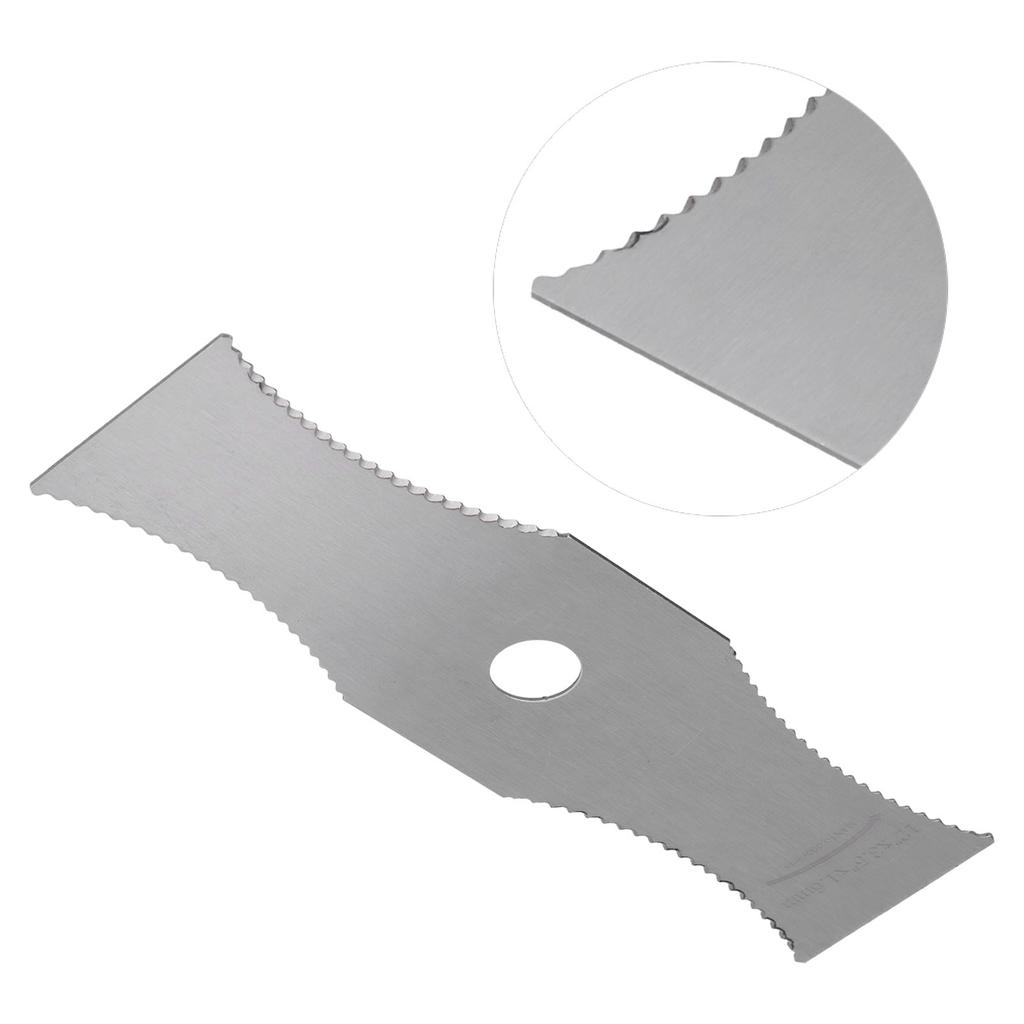 Arc Lawn Mower Blade White Steel Weeder Blade Grass Trimmer Accessories Parts with Sawtooth