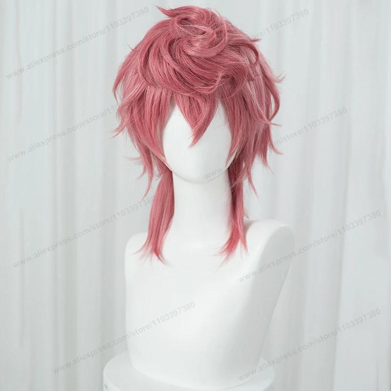 Anime Trish Una Cosplay Pruik 40Cm Roze Vrouwen Haar Hittebestendige Synthetische Pruiken + Pruik Cap One Size
