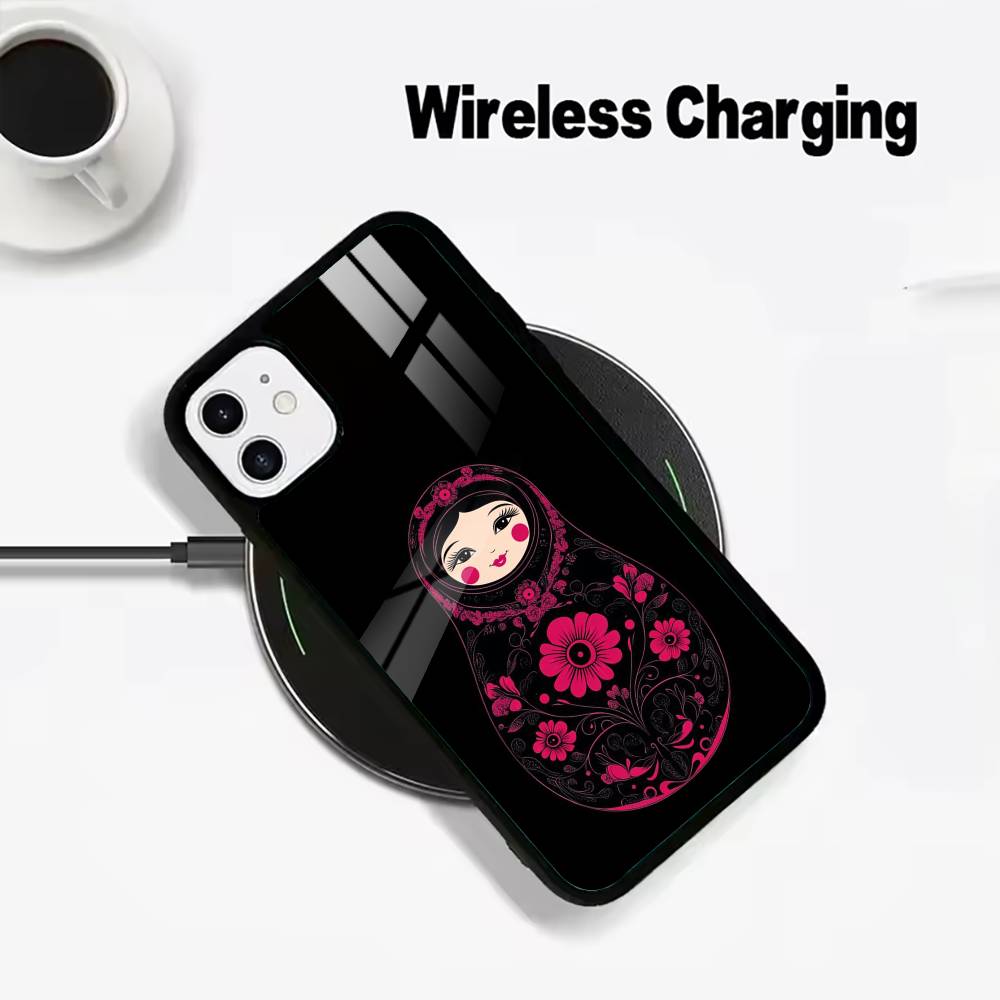 

Russian -Dolls- Matryoshka For IPhone17 16 15 14 13 12 11 Plus Pro Max Plus Wireless Charger Phone Case iPhone13
