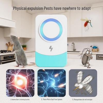 Repelente Inteligente Ultrassônico de Pragas e Aves: Controlo de Mosquitos, Baratas e Ratos para Uso Interior