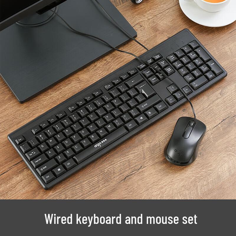 Aigo W9520 Kabelgebundene Tastatur- und Maus-Kombination