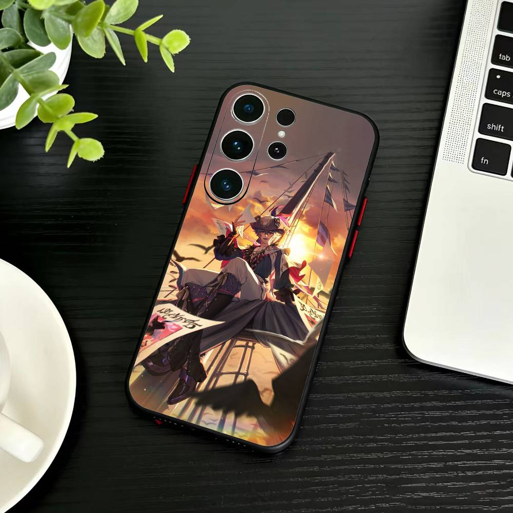 

E-Wuthering Waves Phone Case For Samsung S26,S25,S24,S23,S22,S21,S20,Ultra,Plus,FE Black Soft Cover Samsung S20fe