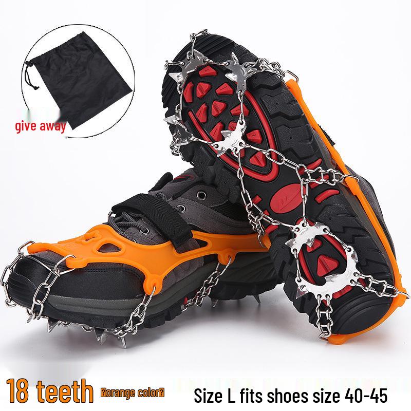 Gheare de gheață antiderapante: Ghețari cu 8 dinți pentru bărbați și femei, pantofi de drumeție pentru exterior