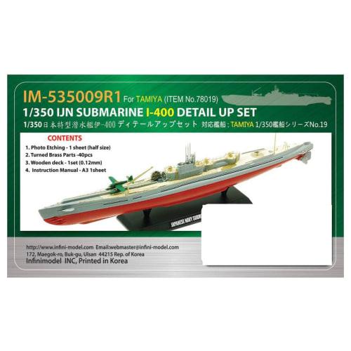 

Infinimodel 1/350 IM Series Japanese Navy Submarine I-400/T Company Ship Detail Up Set, Plastic Model Parts, IM53509