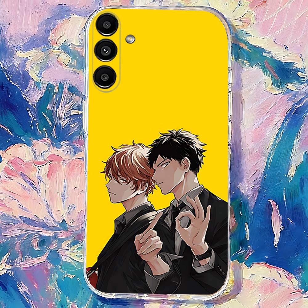 G-Given Yaoi Anime Clear Phone case suitable for  Samsung S30,S25,S24,S23,S21,S22,S20,S10,5G,FE,lite,PIus,Ultra Transparent