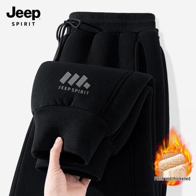 JEEP SPIRIT Men's Fleece-Lined Jogger Sweatpants