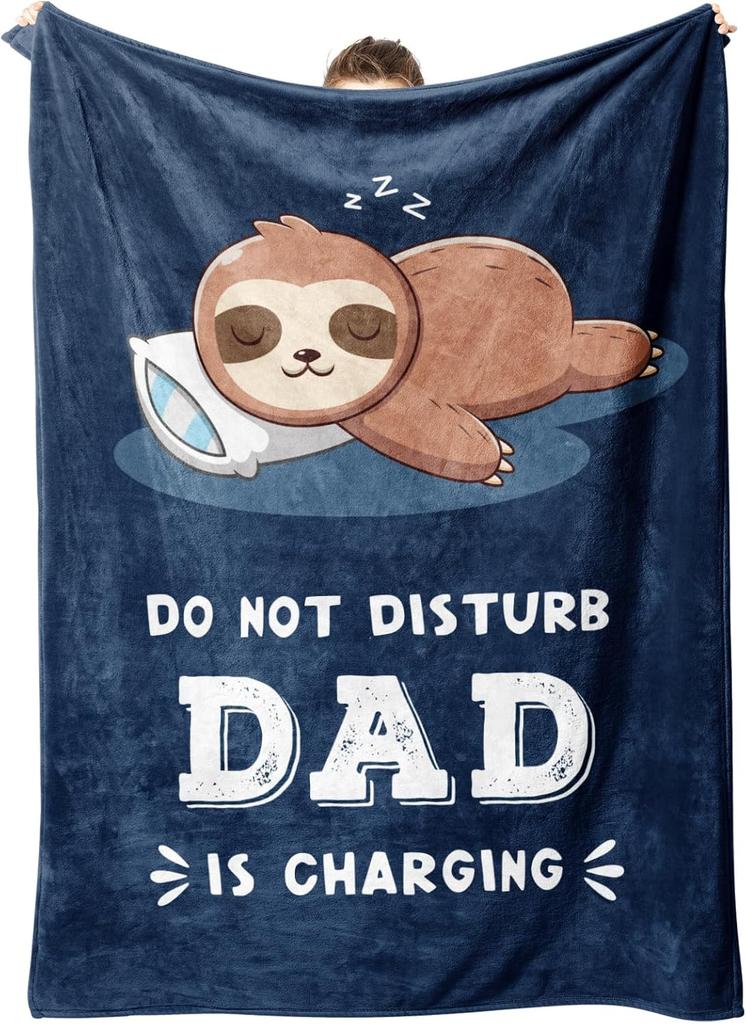 Süße Faultier Papa Decke Nicht Stören Papa Lädt Lustige Fleece Überwurf Geschenk für Vater Vatertag Geschenk Heimdeko