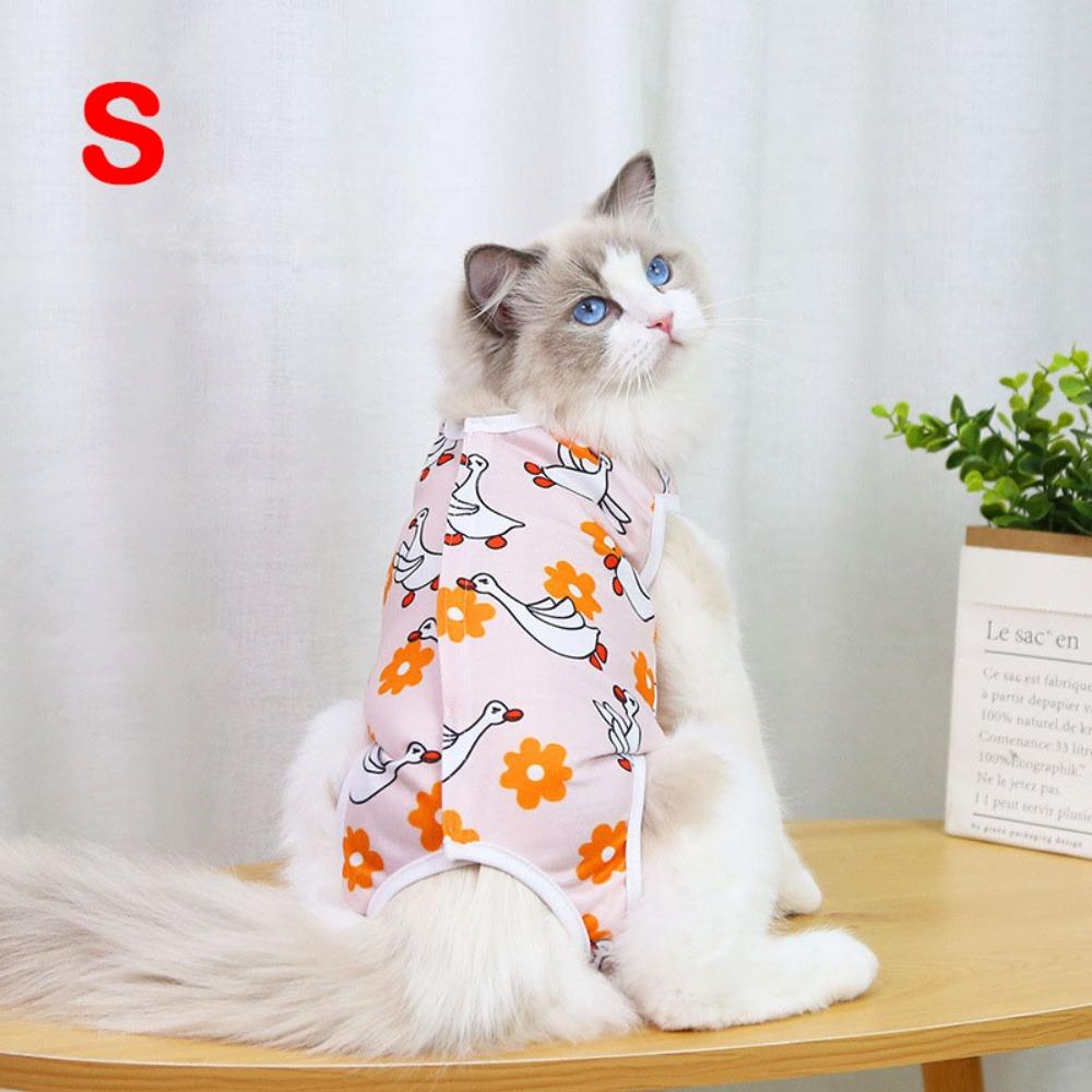 Print Pet Surgery Suit Anti-scratch Anti-licking Clothes Durable Weaning Suit