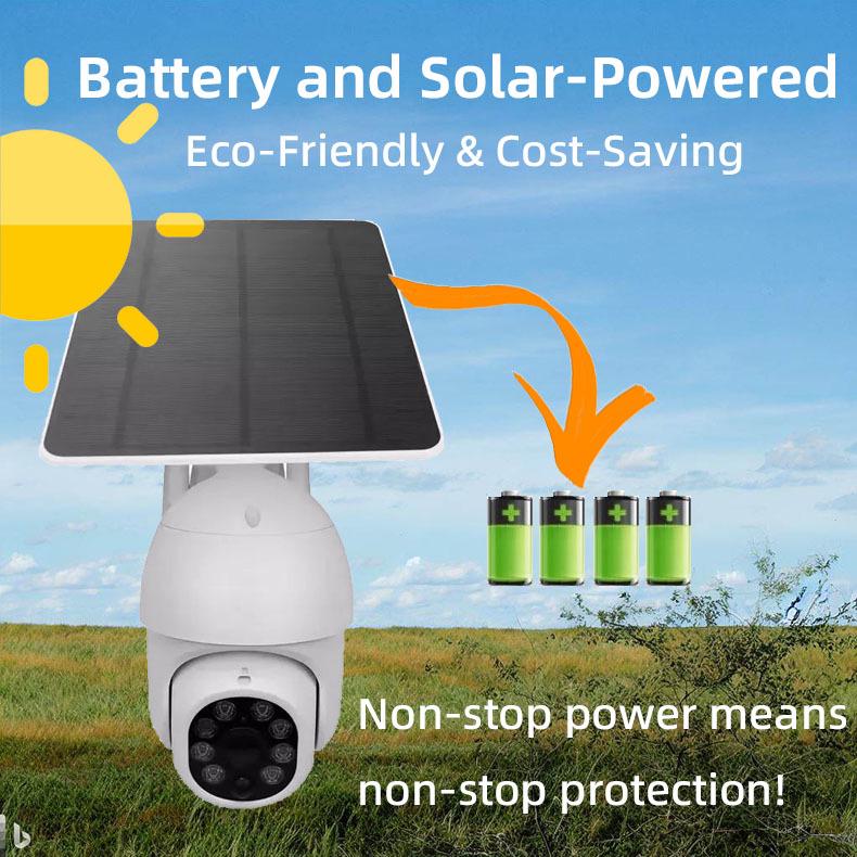 Tuya Solar-Powered Outdoor Waterproof 4G Surveillance Camera with Remote HD Monitoring
