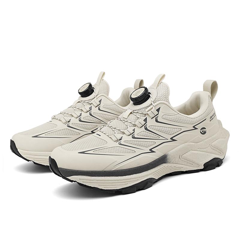 New Outdoor Running Buffer Mountaineering Sneakers Breathable Mesh Casual Sneakers Couple Shoes 36-45 Tri Color