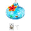 Droplet Shaped Bird Feeder Glass Ball Water Container Easy To Clean Hummingbird Feeder  For Window
