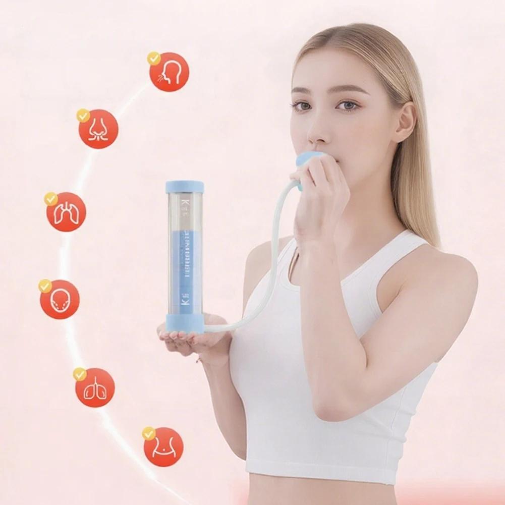 1Set Deep Breathing Dumbbel Breathing Exercise Device Abdominal Muscle Trainer For Women Men Adult Lung Capacity Training Device