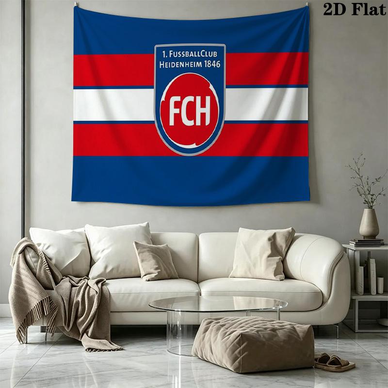 FC Heidenheim Wall Tapestry Aesthetic Wall Hanging Printed Fabric Blanket Decorative Tapestries for Bedroom Living Room Home Decor