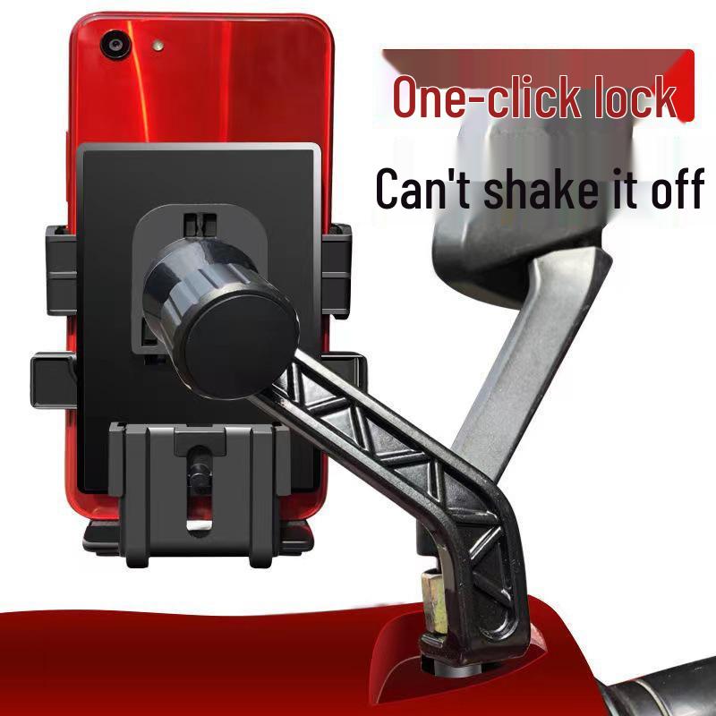 Shockproof Cross-Border Motorcycle & Bicycle Phone Holder for Food Delivery and Navigation