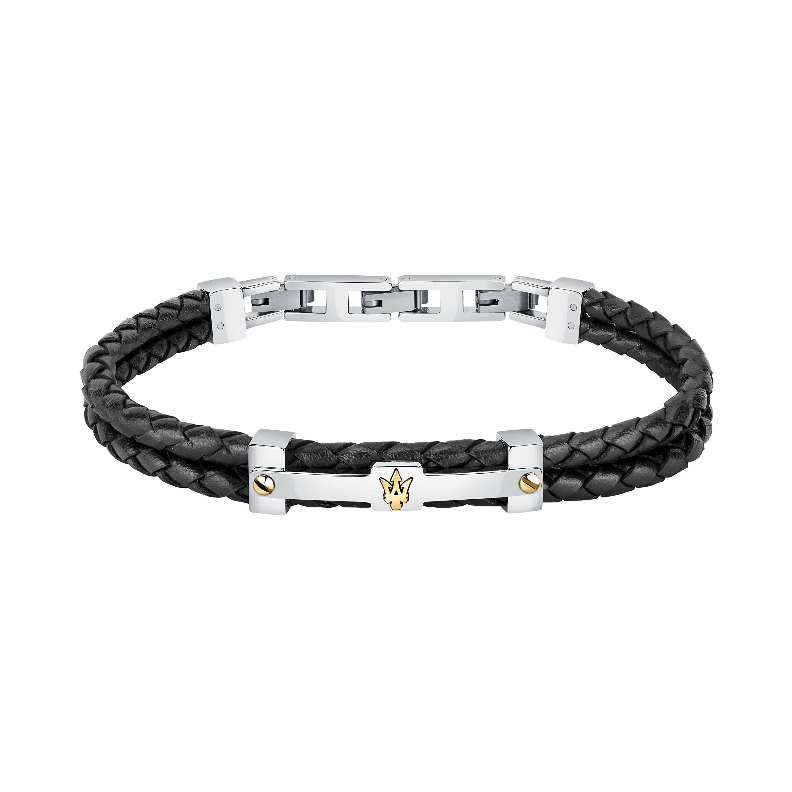 

Maserati Jewelry 220 мм кожаный браслет из нержавеющей стали JM422AVE11 [Maserati], мужской, черный, (регулируемый)