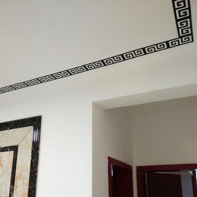 30Pcs 5*5cm  Mirror Sticker 3D Waist Line Building Border Acrylic Mirror Wall Stickers for Living Room Home Decor