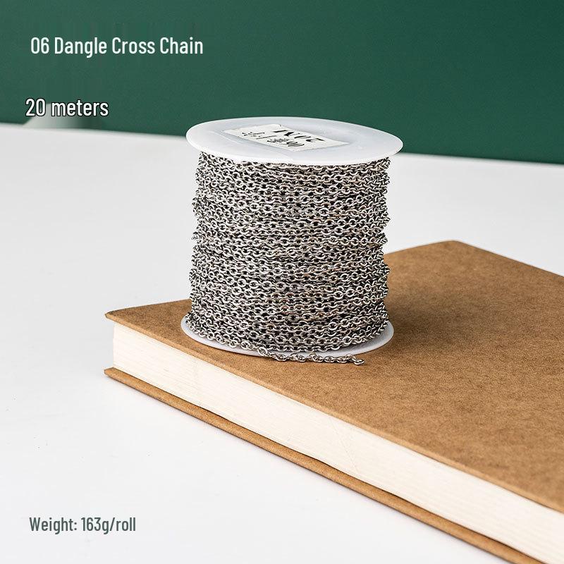 Náhrdelník s křížkovým řetízkem z nerezové oceli 304, náramek, DIY materiál, příslušenství