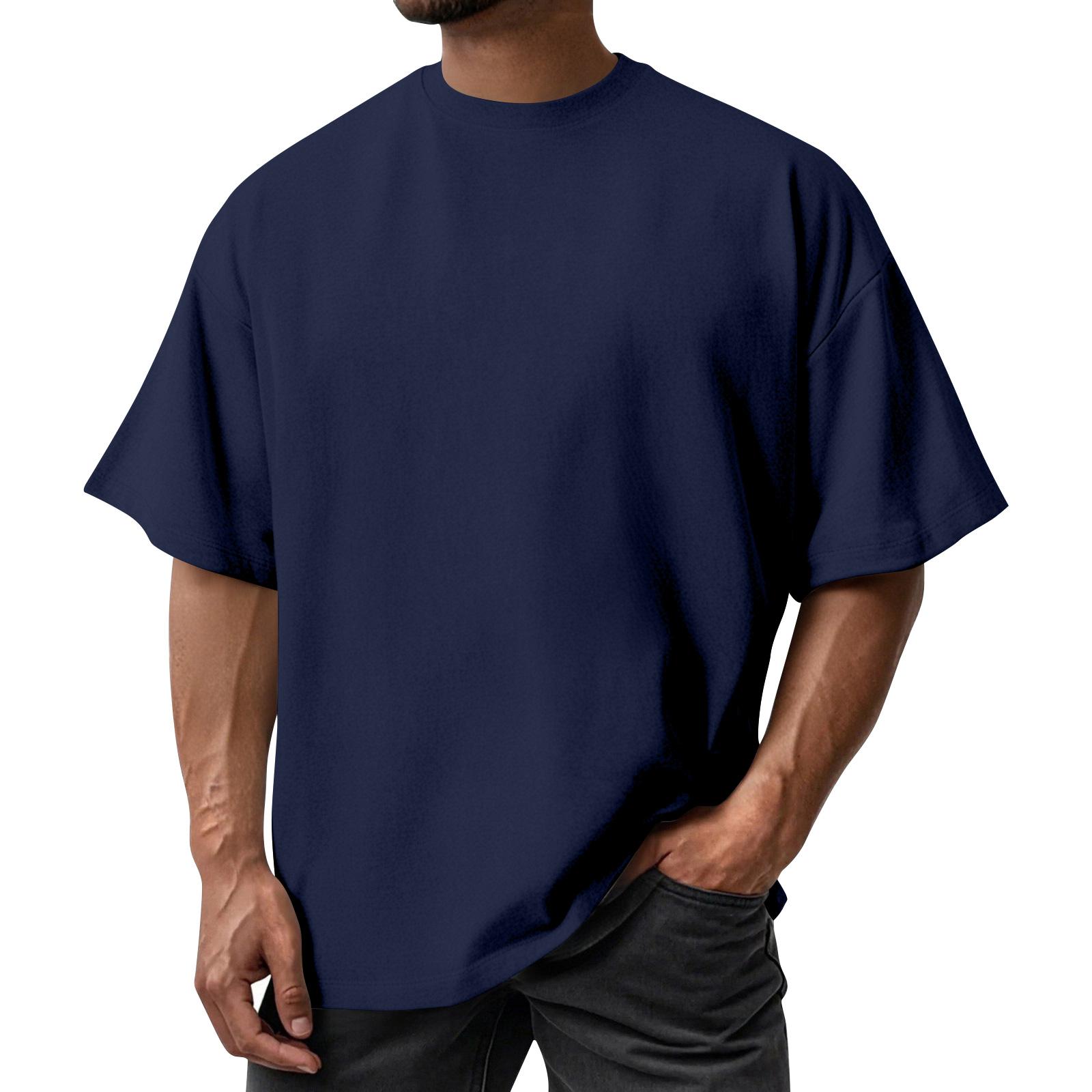 Emilia Heren Zomer Kleur Kwaliteit T-shirt Korte Mouw Ontwerp Driedimensionaal Top L