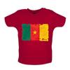 Kamerun Grunge Vlajka - Dětské Chlapci Dívky Unisex Tričko / Overálek - Yaoundé Země Cestování Afrika