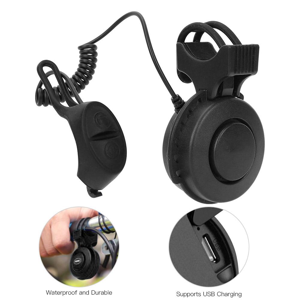 Bike Electric Horn USB Bell Cycling Accessory for Mountain Road Bicycle Scooter