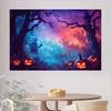 Halloween Themed Background Fabric - Horror Decoration  Suitable for Parties  Outdoor Celebrations  and Holiday Scenes
